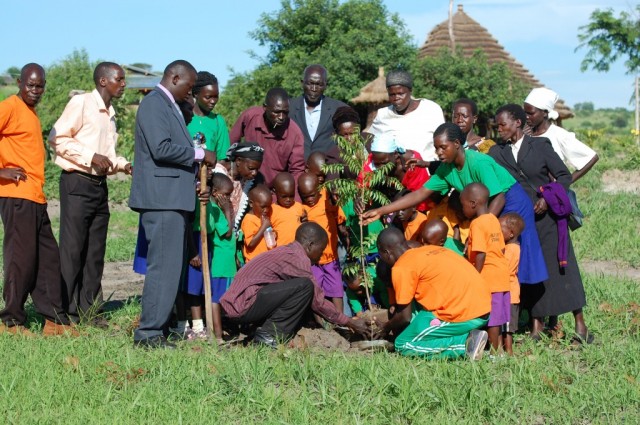 Planting a tree to leave something behind for future visitors to the Park